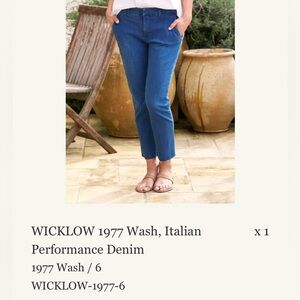 Frank & Eileen Wicklow Italian performance denim- cropped